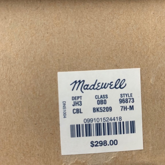 NIB Madewell 1937 The Archive Boot Leather Discontnued - Picture 9 of 13